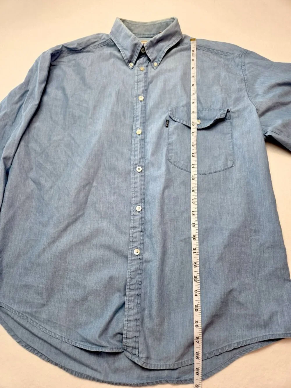 Levi’s Light Blue Chambray Button Down Shirt Long Sleeve Men’s Size Large